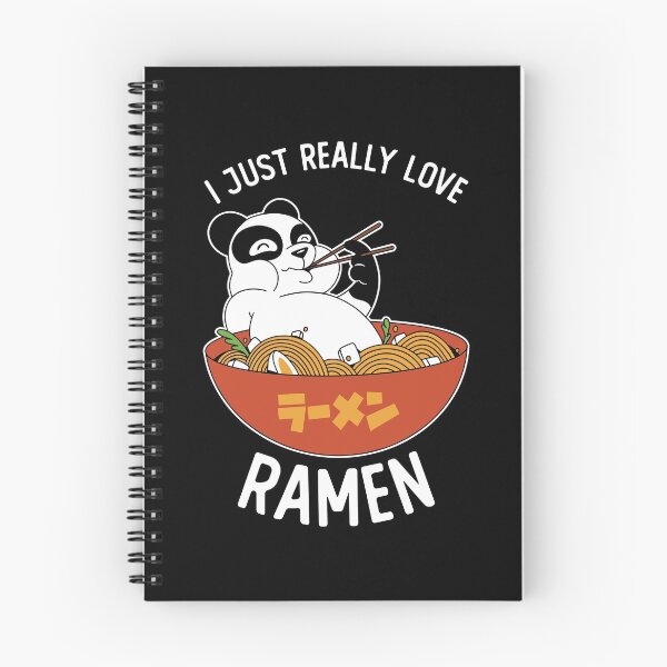 Item preview, I Just Really Love Ramen Panda Eating Ramen designed and sold by OnepixArt.