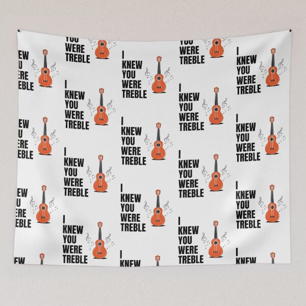 Item preview, Treble Clef Quote - I Knew You Were Treble designed and sold by Clothing-Guru.