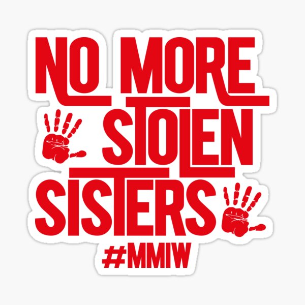 No More Missing and Murdered Indigenous Women ( MMIW ) White Slim Fit  Joggers