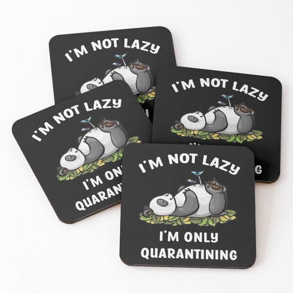 Item preview, I'm Not Lazy I'm Only Quarantining Shirts and More designed and sold by Jungleful33.