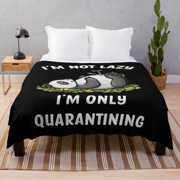 Item preview, I'm Not Lazy I'm Only Quarantining Shirts and More designed and sold by Jungleful33.