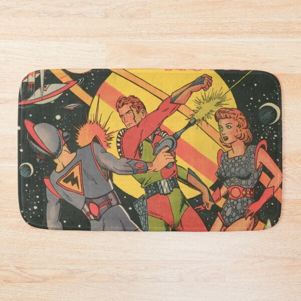 Item preview, Retro Space Action Comic Book Cover | Vintage Science Fiction Space Adventure designed and sold by SLAG-Creative.