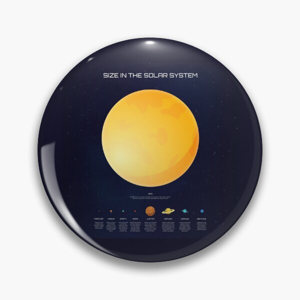 Item preview, Size In The Solar System Sun and Planets Infographic designed and sold by BrianSmith84.