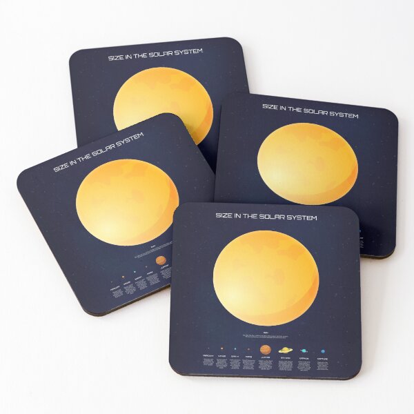 Item preview, Size In The Solar System Sun and Planets Infographic designed and sold by BrianSmith84.