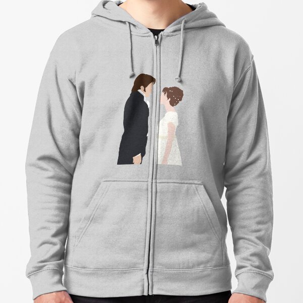 Pride and Prejudice illustration Zipped Hoodie