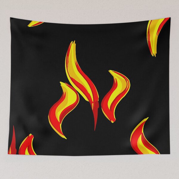 Item preview, fire flames print designed and sold by Gossip Rag.