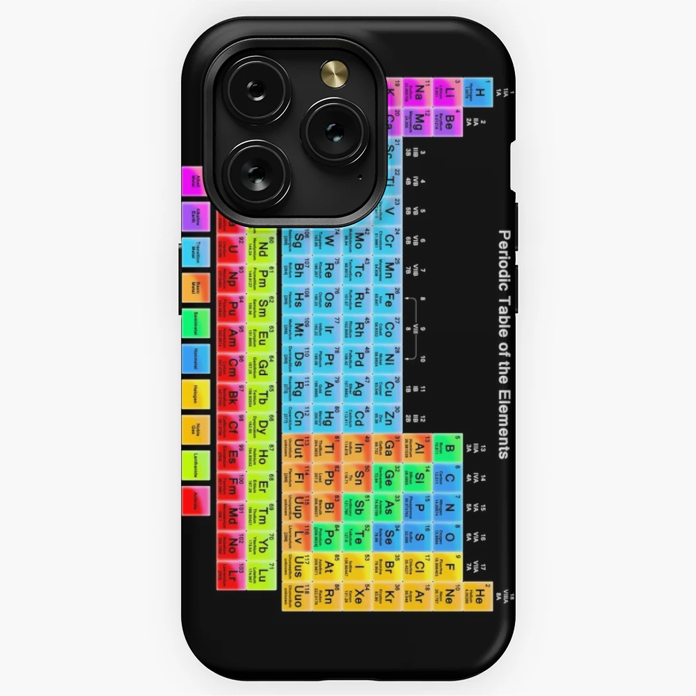 periodic table of elements iPhone Case by Bekim ART