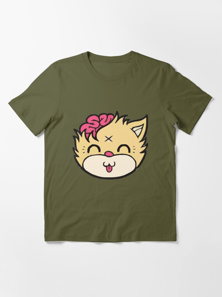 Drop Dead Cat, Cute, Happy Design Essential T-Shirt for Sale by Decalium