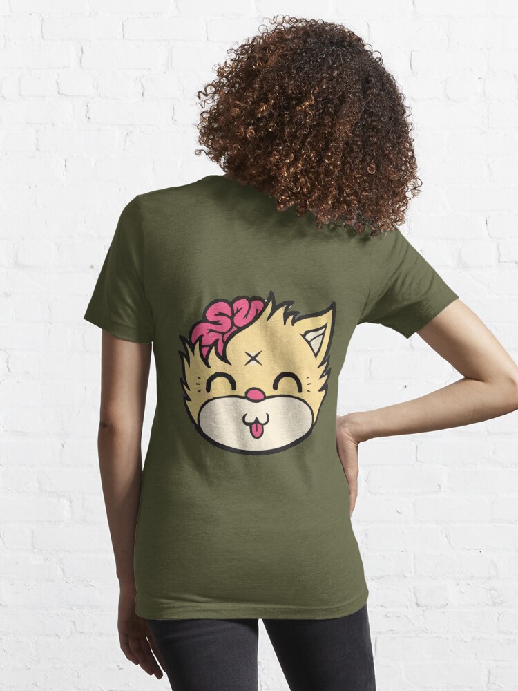 Drop Dead Cat, Cute, Happy Design Essential T-Shirt for Sale by Decalium