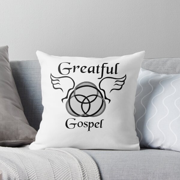 Aperçu de l'œuvre Greatful Trinity Knot Angel Wings Gospel Line Art créée et vendue par grounds.