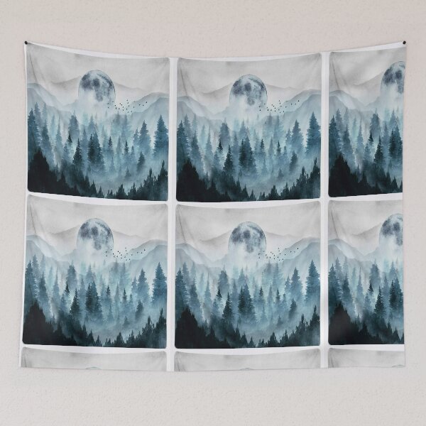 Item preview, moon and forset  designed and sold by Howlingstudioss.