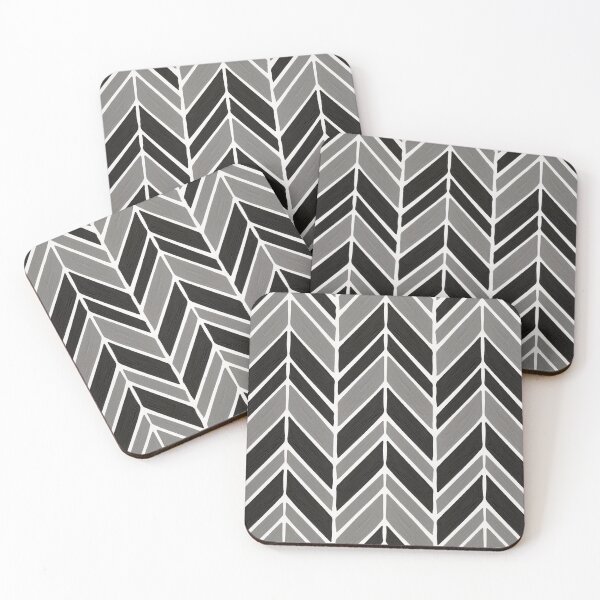Item preview, Intermittent Herringbone – Grey designed and sold by Cat Coquillette.