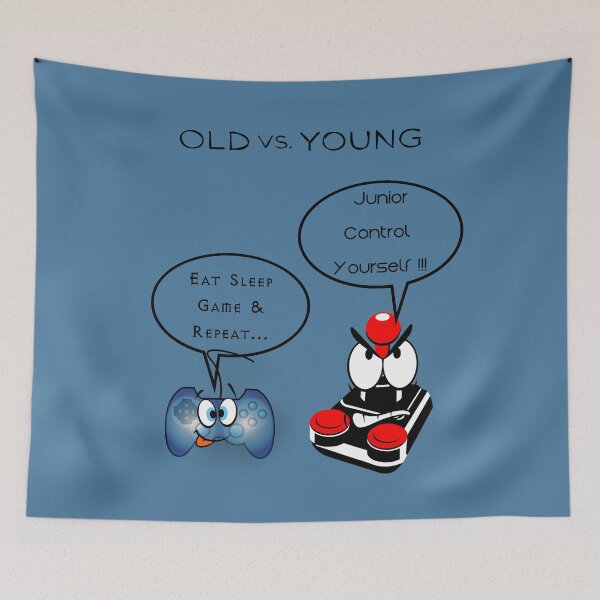 Item preview, Old Vs. Young Gamers designed and sold by albix81.