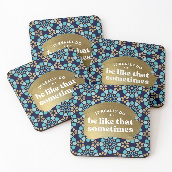 Item preview, It Really Do Be Like That Sometimes – Navy & Gold Palette designed and sold by Cat Coquillette.