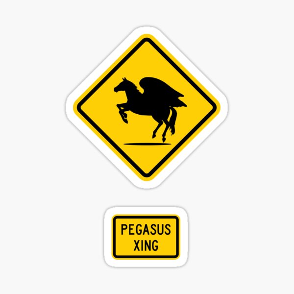 Pegasus Xing Sticker