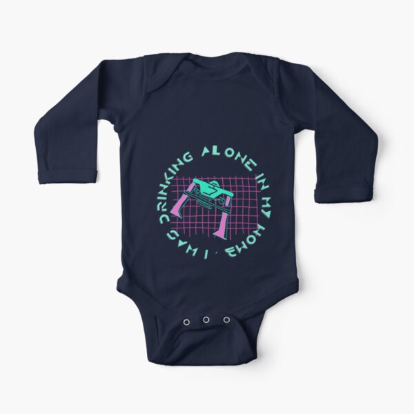 Alone in Womb Long Sleeve Baby One-Piece