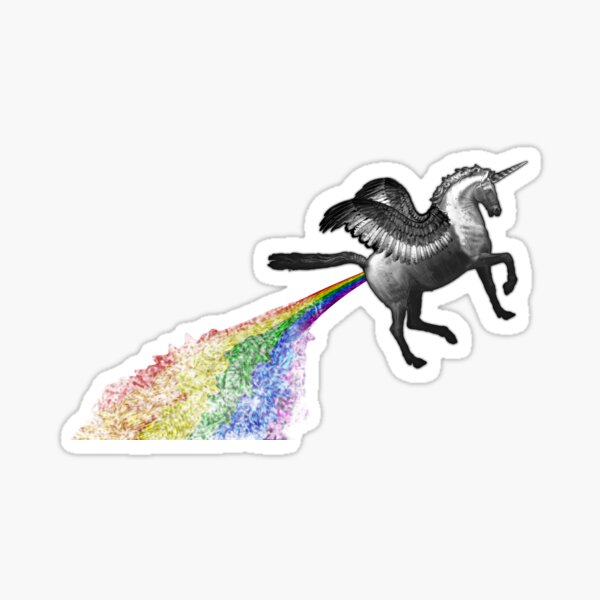 Gay Pegasus Unicorn Sticker