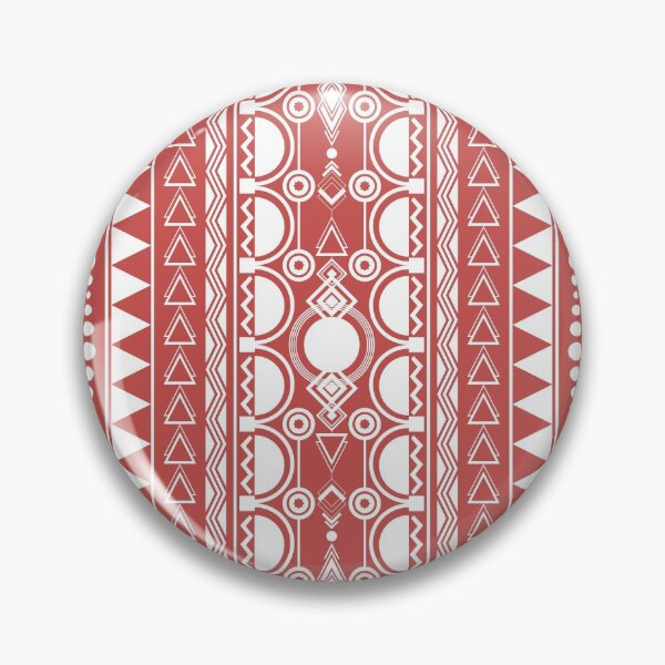 Item preview, Bohemian ornament 30122020 white on light red designed and sold by pASob-dESIGN.
