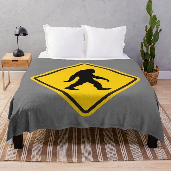 Sasquatch Xing Throw Blanket