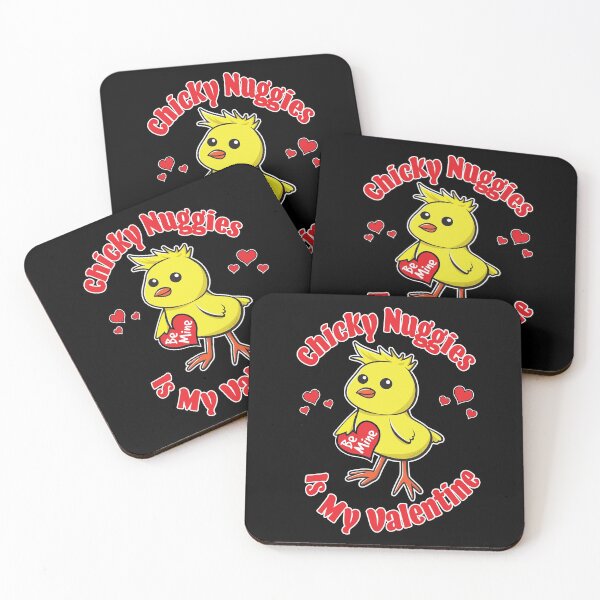 Item preview, Chicky Nuggies Is My Valentine Be Mine Chickie Nuggies Funny Cute Baby Chick designed and sold by OopteesLydia.