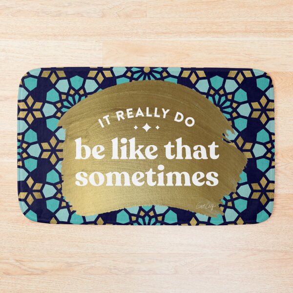 Item preview, It Really Do Be Like That Sometimes – Navy & Gold Palette designed and sold by Cat Coquillette.