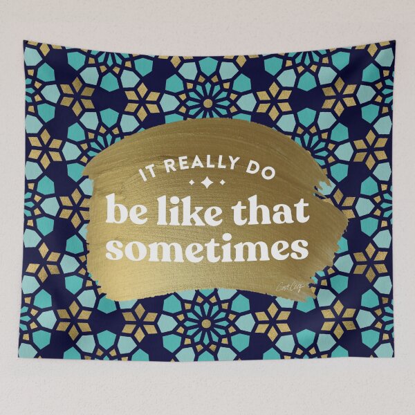Item preview, It Really Do Be Like That Sometimes – Navy & Gold Palette designed and sold by Cat Coquillette.