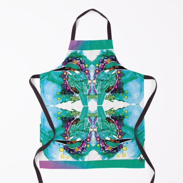 Item preview, Kingfisher print design multi colored designed and sold by Clare Symington.