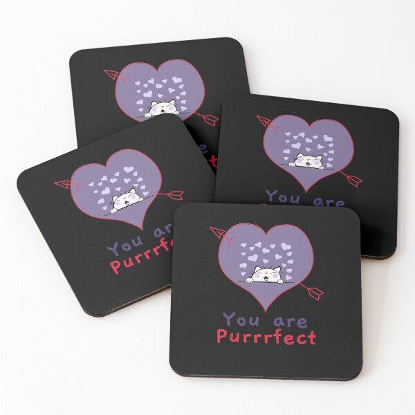 Item preview, You are purrrfect - Happy Valentines day love Hearts (2021) designed and sold by PrintexDesigns.