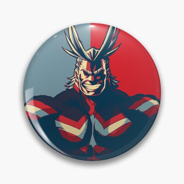 All Might Pins and Buttons | Redbubble
