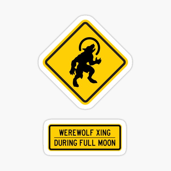 Werewolf Xing Sticker