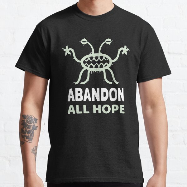 Artikel-Vorschau von Alle Hoffnung aufgeben - Pastafari Flying Spaghetti Monster, designt und verkauft von The Philosopher's Shirt.