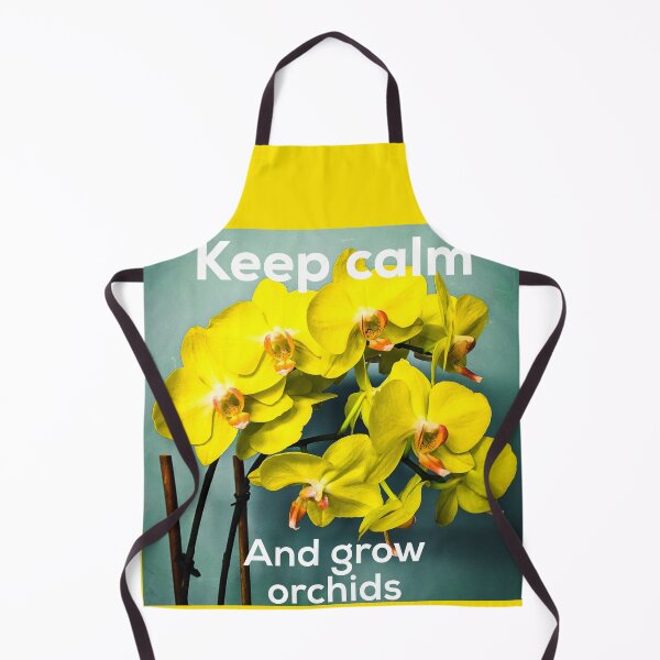 Item preview, Keep Calm and Grow Yellow Phalaenopsis Orchid Flowers designed and sold by Graykat.