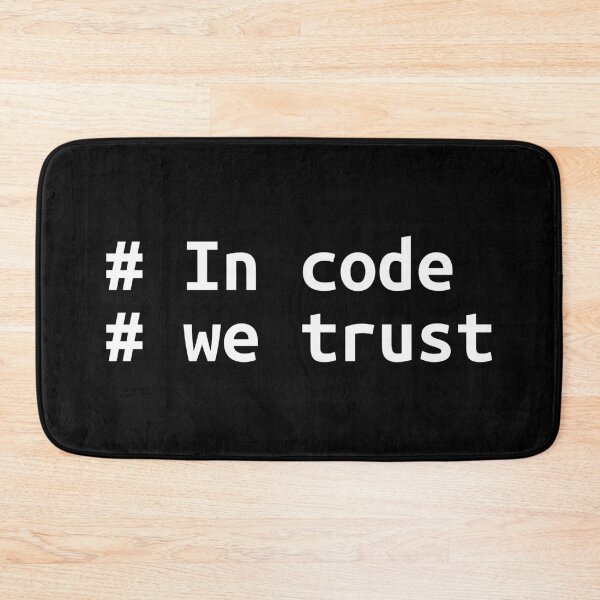 Item preview, In code we trust designed and sold by TheNerdPerl6.