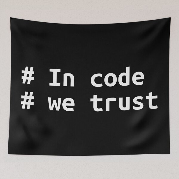 Item preview, In code we trust designed and sold by TheNerdPerl6.