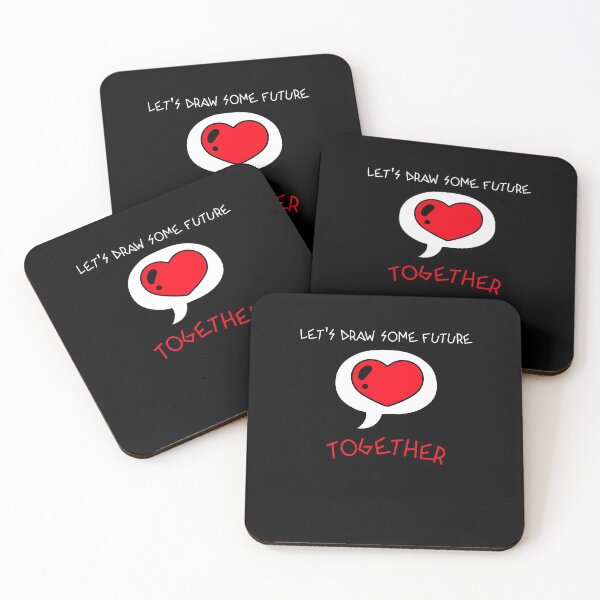 Item preview, Let's draw some future together - Happy Valentines day love Hearts (2021) designed and sold by PrintexDesigns.