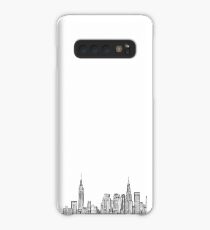 Skyline der Stadt Hülle & Klebefolie für Samsung Galaxy