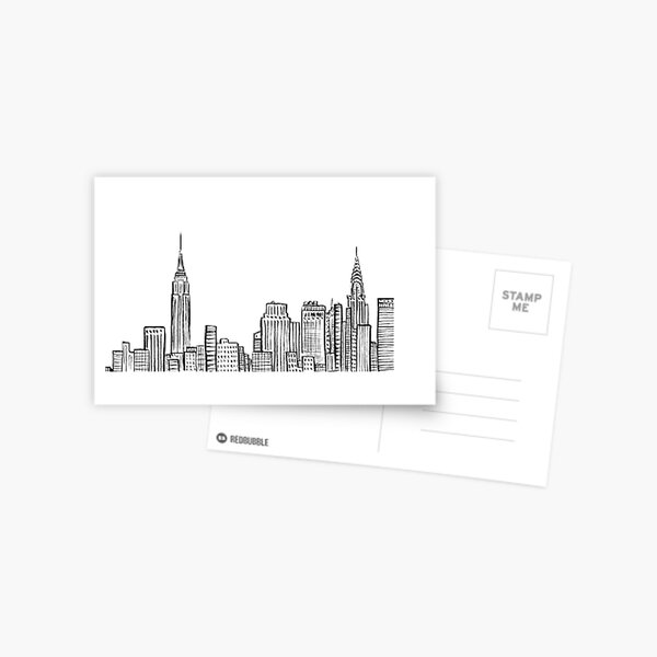 City skyline Postcard