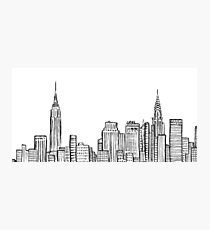 Lámina fotográfica El horizonte de la ciudad