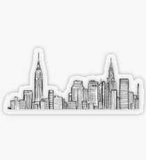 City skyline Transparent Sticker