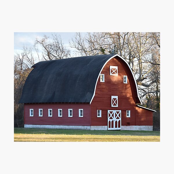 The Red barn Photographic Print