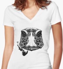 take your time Women's Fitted V-Neck T-Shirt