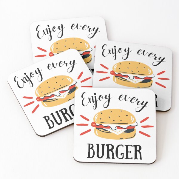 Item preview, Enjoy Every Burger designed and sold by lucky-cloud.