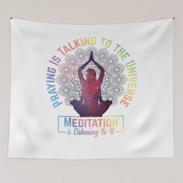 Item preview, Praying Is Talking to the Universe, Meditation is Listening To It designed and sold by ADAMYASS.