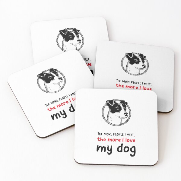 Item preview, More People I meet the more love my dog designed and sold by Mydogheart4you.