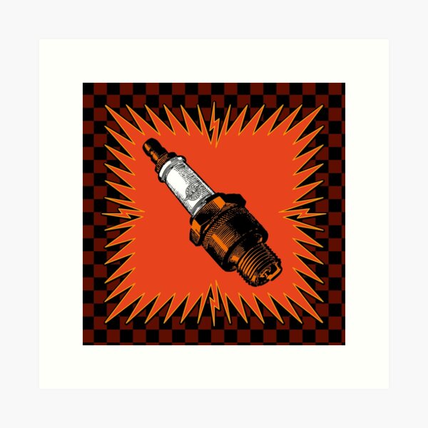 Item preview, Sparkplug - racing check designed and sold by Carter & Rickard.