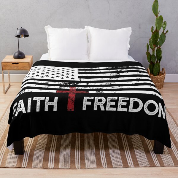 Item preview, "Faith and Freedom" American Flag designed and sold by TatteredFaith.