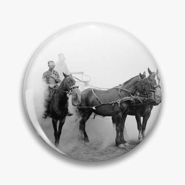 Item preview, Gas Attack Drill With Horses and British Soldiers - WW1 1918 designed and sold by warishellstore.