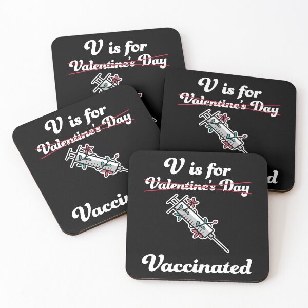Artikelvorschau, V steht für den Valentinstag des geimpften Impfstoffs 2021 entworfen und verkauft von RandomStuffShop.