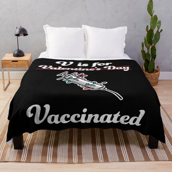 Item preview, V is for Vaccinated Vaccine Valentines Day 2021 designed and sold by RandomStuffShop.