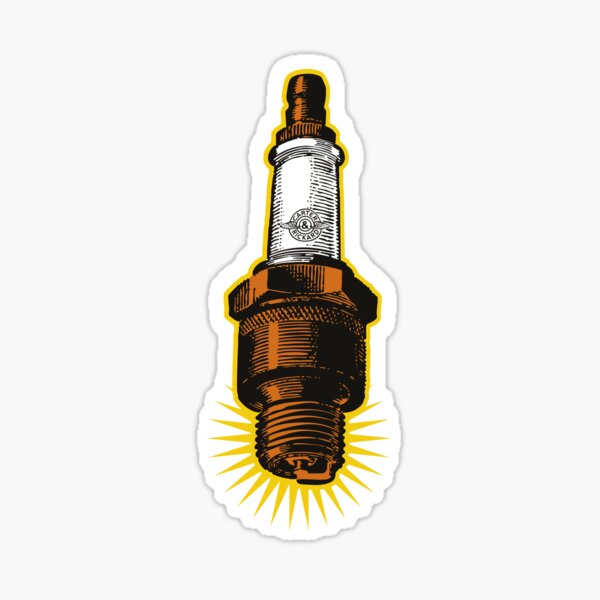 Item preview, Sparkplug - red & blue designed and sold by Carter & Rickard.